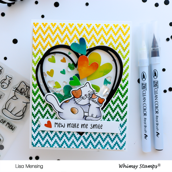 Chevron Background - Rubber Cling Stamp