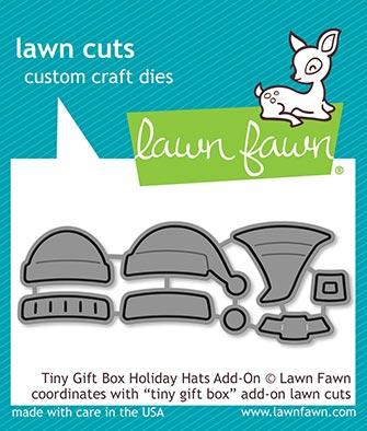 Tiny Gift Box Holiday Hats Add-On - Lawn Cuts