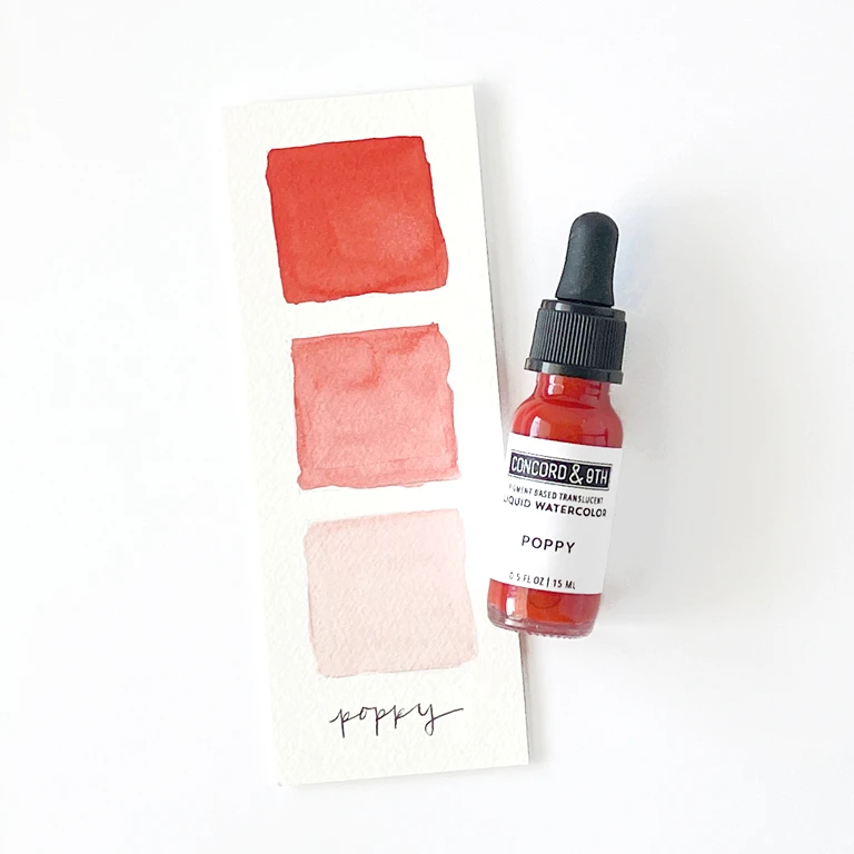 Poppy - Liquid Watercolor