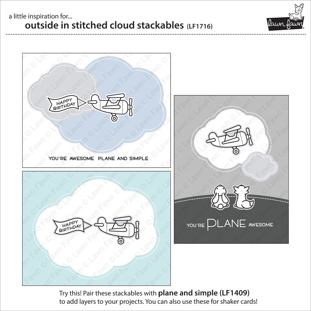 Outside in Stitched Cloud Stackables Outside in Stitched Cloud Stackables