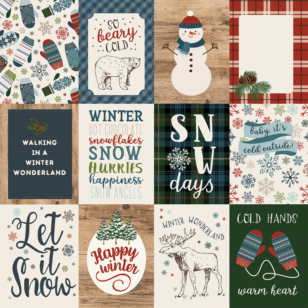 3x4 Journaling Cards - Let it Snow - Carta Bella