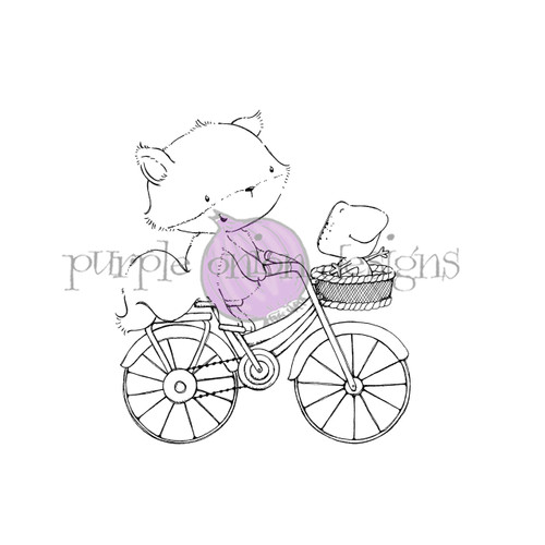 Free Spirits (Fox and Frog on Bicycle) - Stacey Yacula