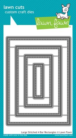 Large Stitched 4 Bar Rectangles Large Stitched 4 Bar Rectangles