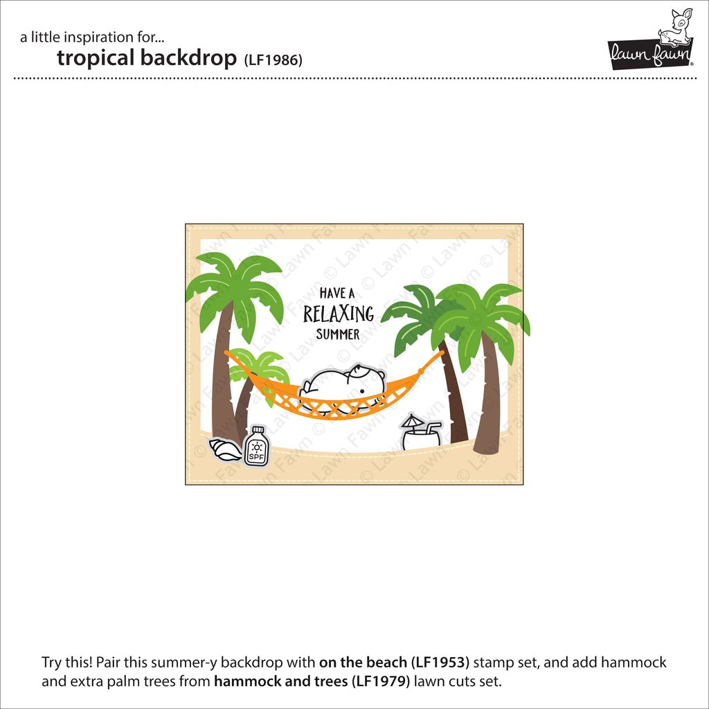 Tropical Backdrop - lawn cuts Tropical Backdrop - lawn cuts