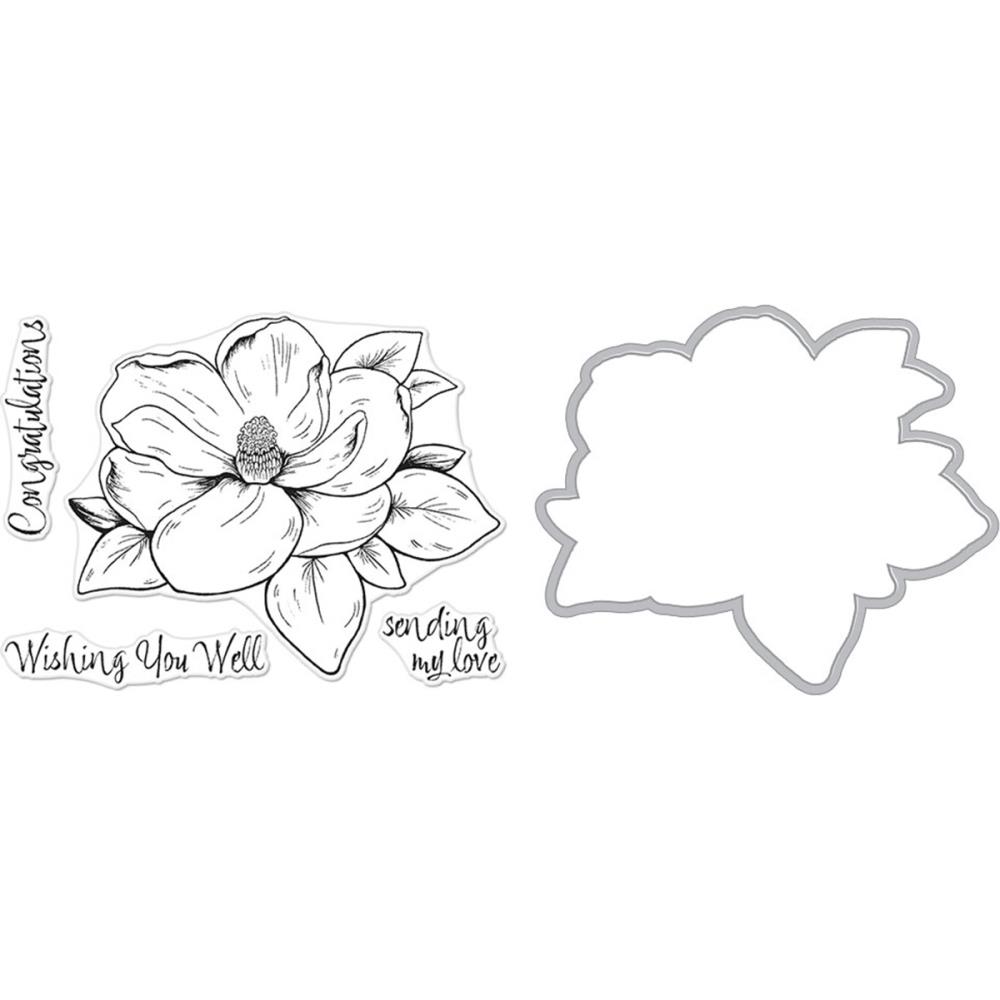 Magnolia - Hero Arts Florals Clear Stamp & Die Combo