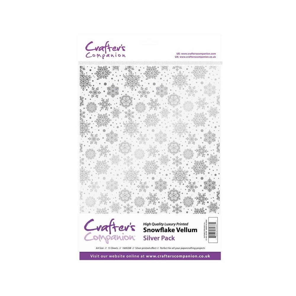 Snowflake Vellum - Silver