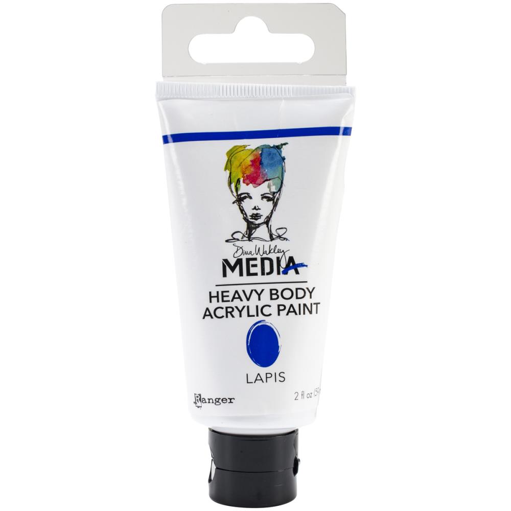 Lapis - Dina Wakley Media Heavy Body Acrylic Paint 2oz Lapis - Dina Wakley Media Heavy Body Acrylic Paint 2oz