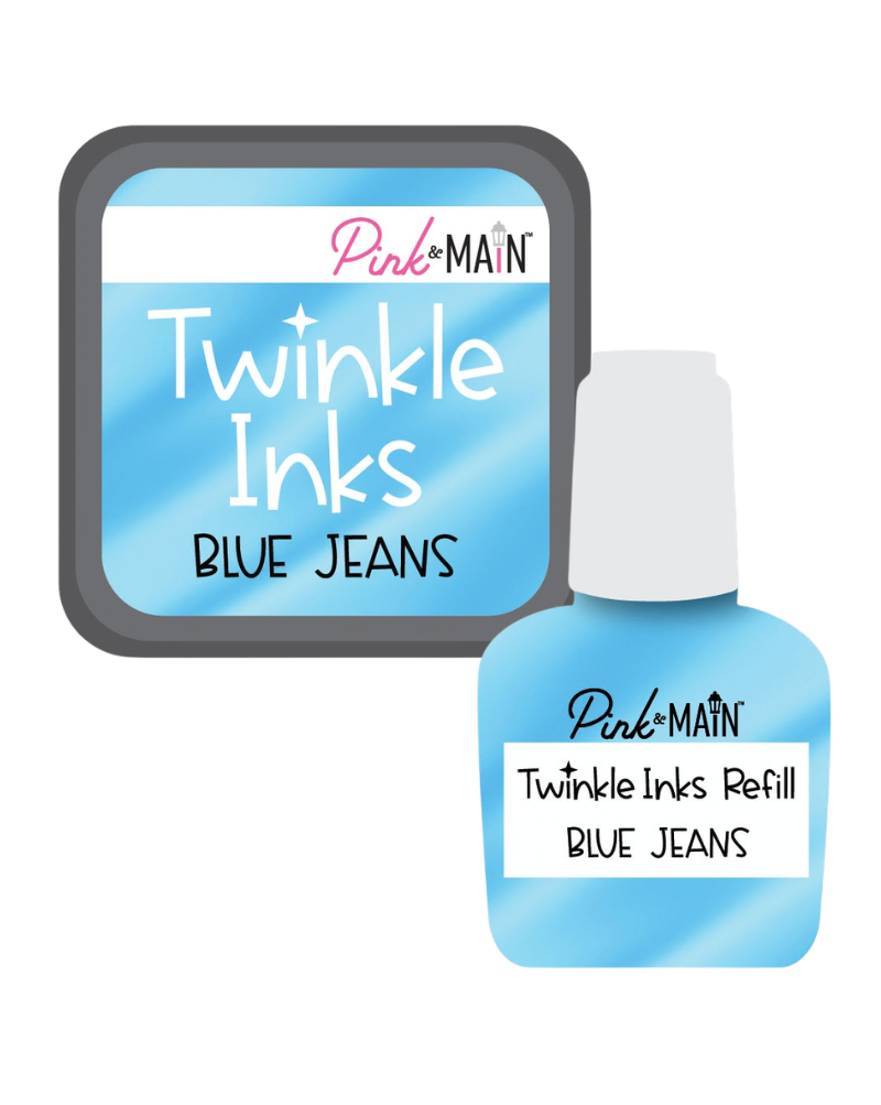 Blue Jeans - Twinkle Ink Pad + Refill - Pink & Main Blue Jeans - Twinkle Ink Pad + Refill - Pink & Main