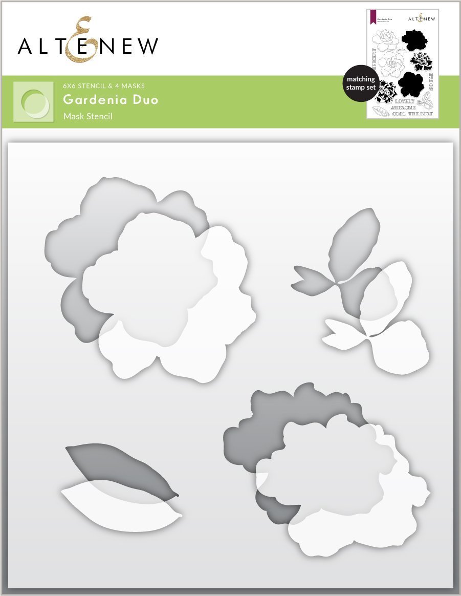 Gardenia Duo - Stencil Gardenia Duo - Stencil