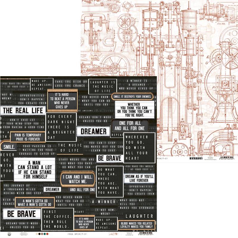 Paper 01 - 12“x12" - Free Spirit Paper 01 - 12“x12" - Free Spirit