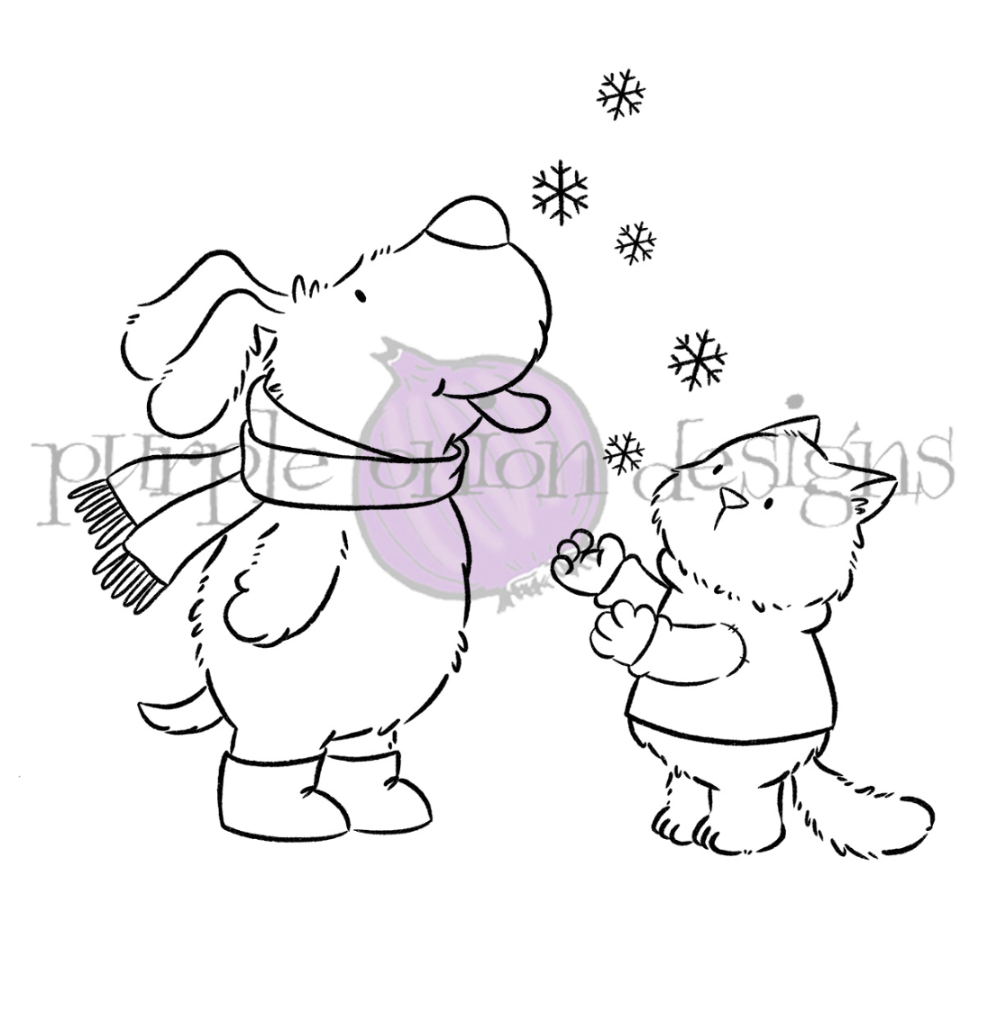 Flappy & Tofu Snowflake Fun - Chilliezgraphy by Pei
