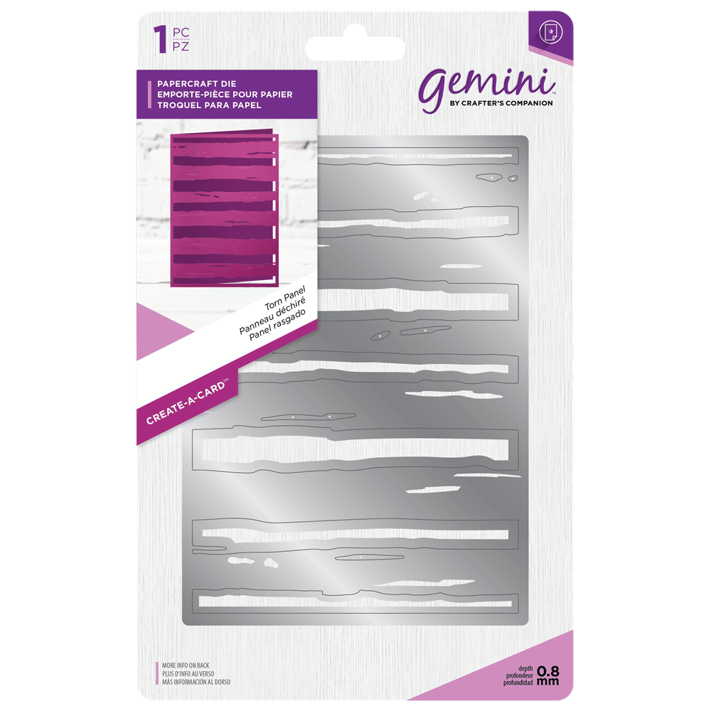 Torn Panel - Gemini A6 Create a Card Torn Panel - Gemini A6 Create a Card