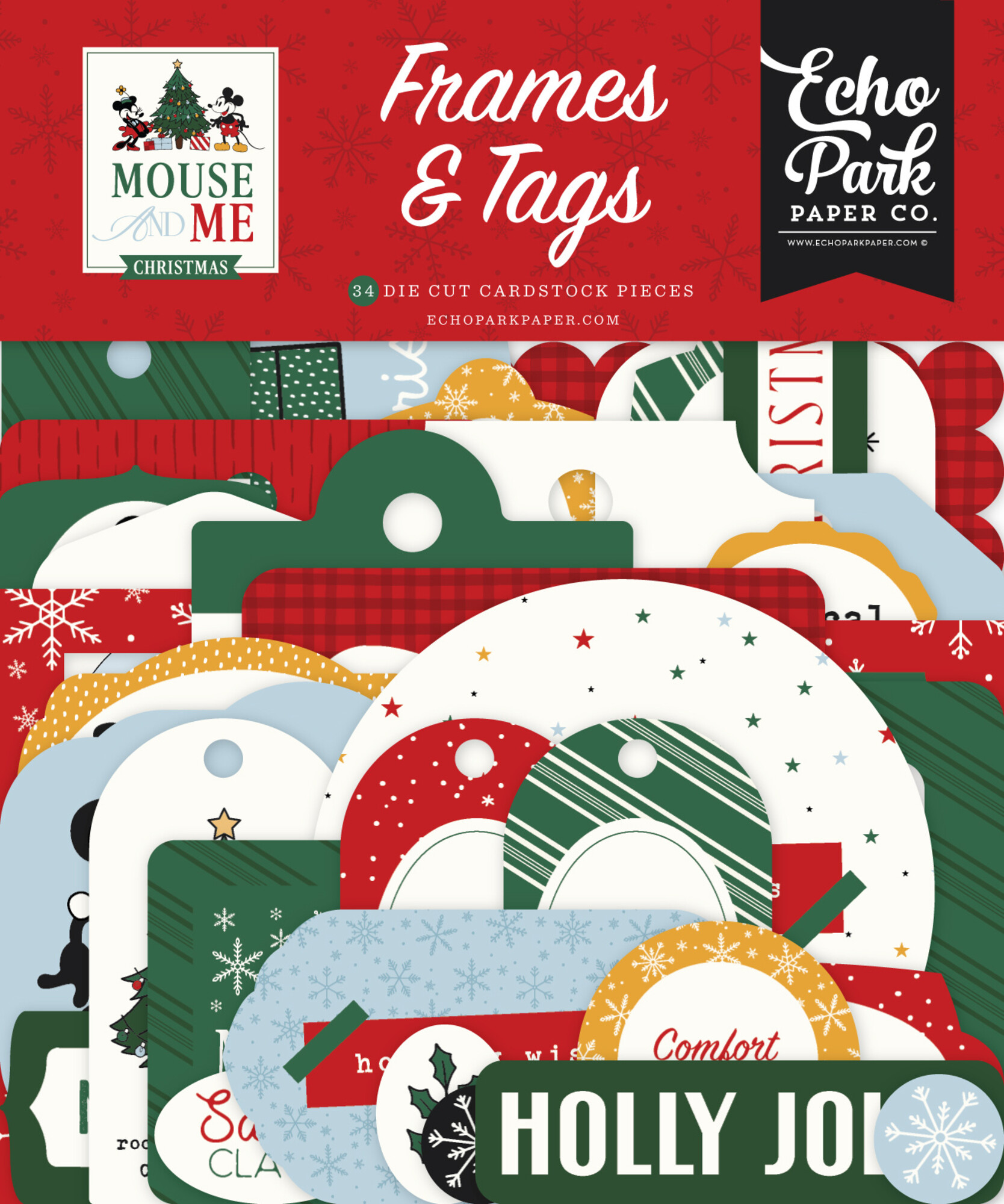 Frames & Tags - Mouse And Me Christmas - Echo Park