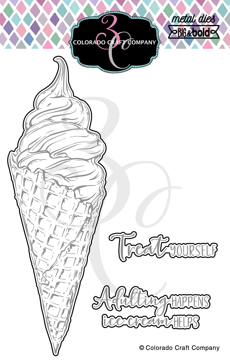 Slimline Ice Cream - Big & Bold - Die Set