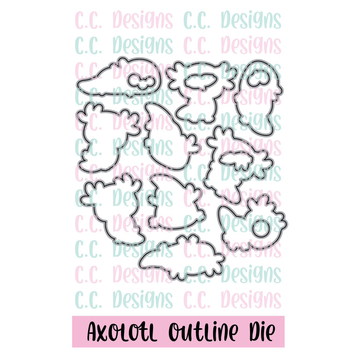 Axolotl - Outline Metal Die