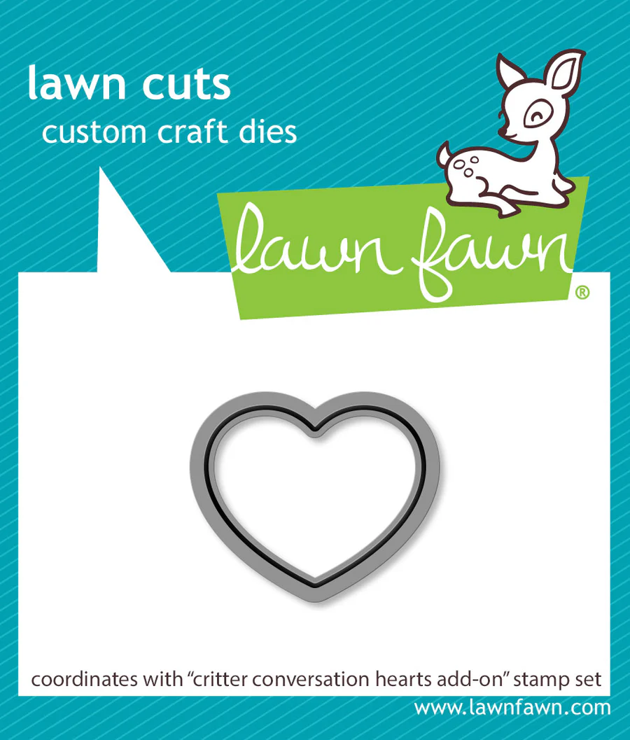 Critter Conversation Hearts Add-On - Lawn Cuts 