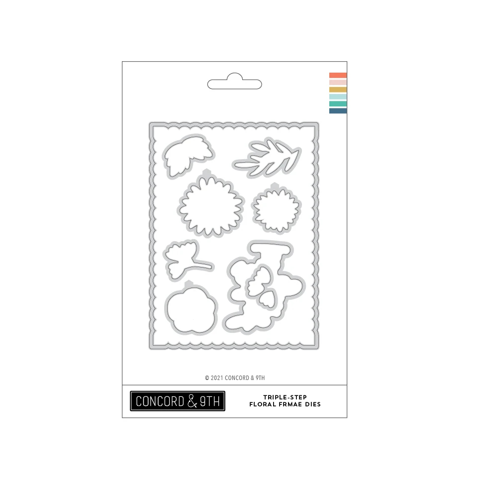 Triple-Step Floral Frame - Dies