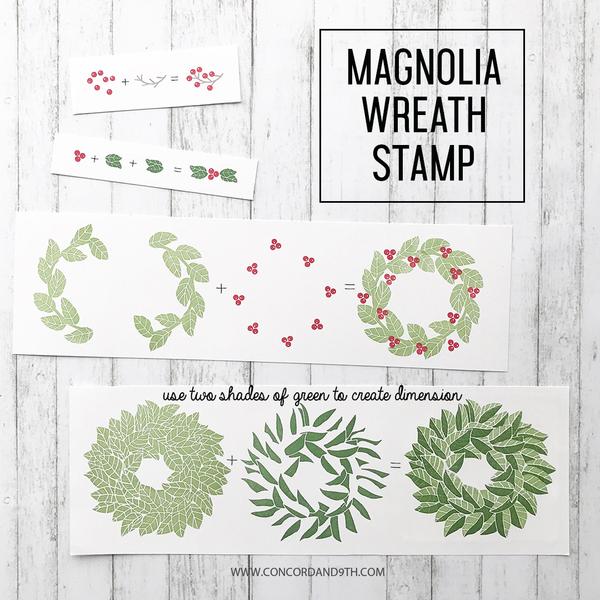 Magnolia Wreath - Dies Magnolia Wreath - Dies