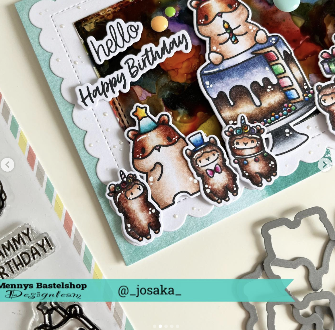 Auch der Hamster kann Kuchen essen!