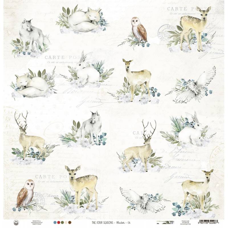 Paper 06 - The Four Seasons - Winter - 12â€œx12"