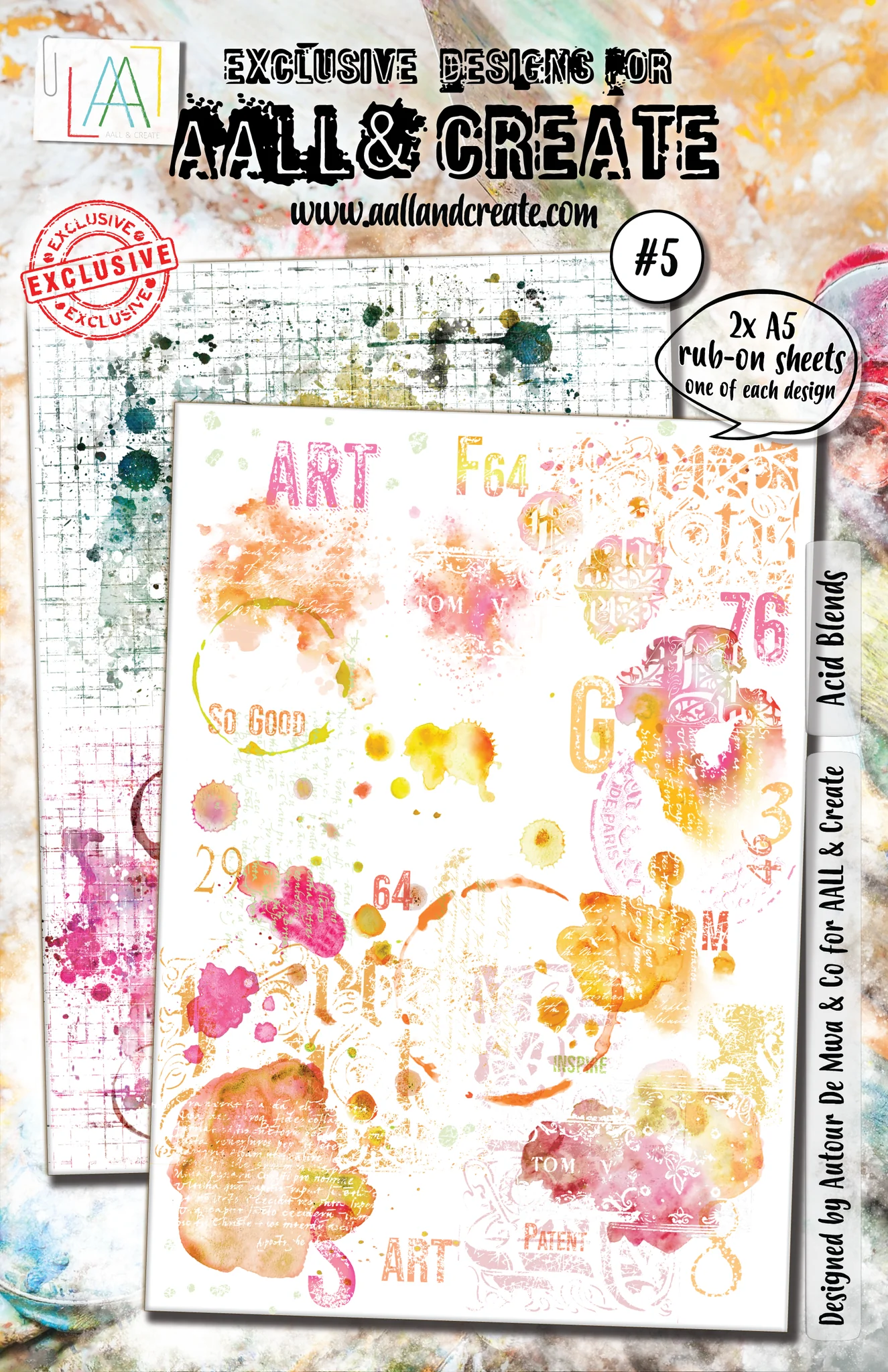 Acid Blends - #5 - A5 Rub-Ons Acid Blends - #5 - A5 Rub-Ons