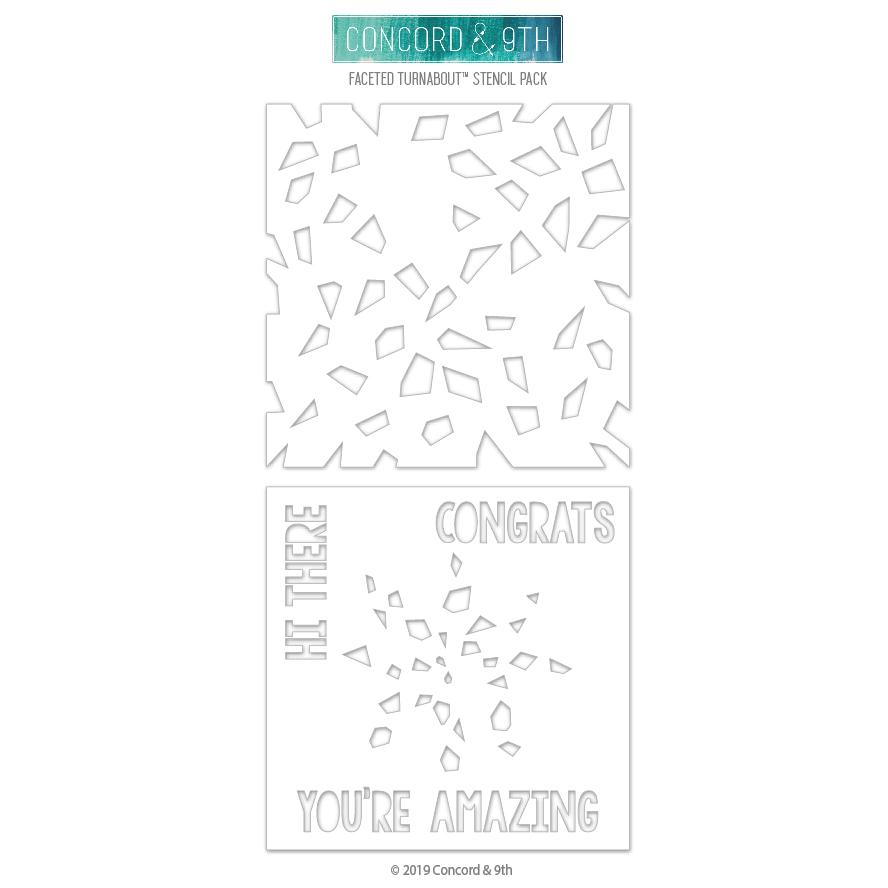 Faceted Turnaboutâ„¢ - Stencil Pack
