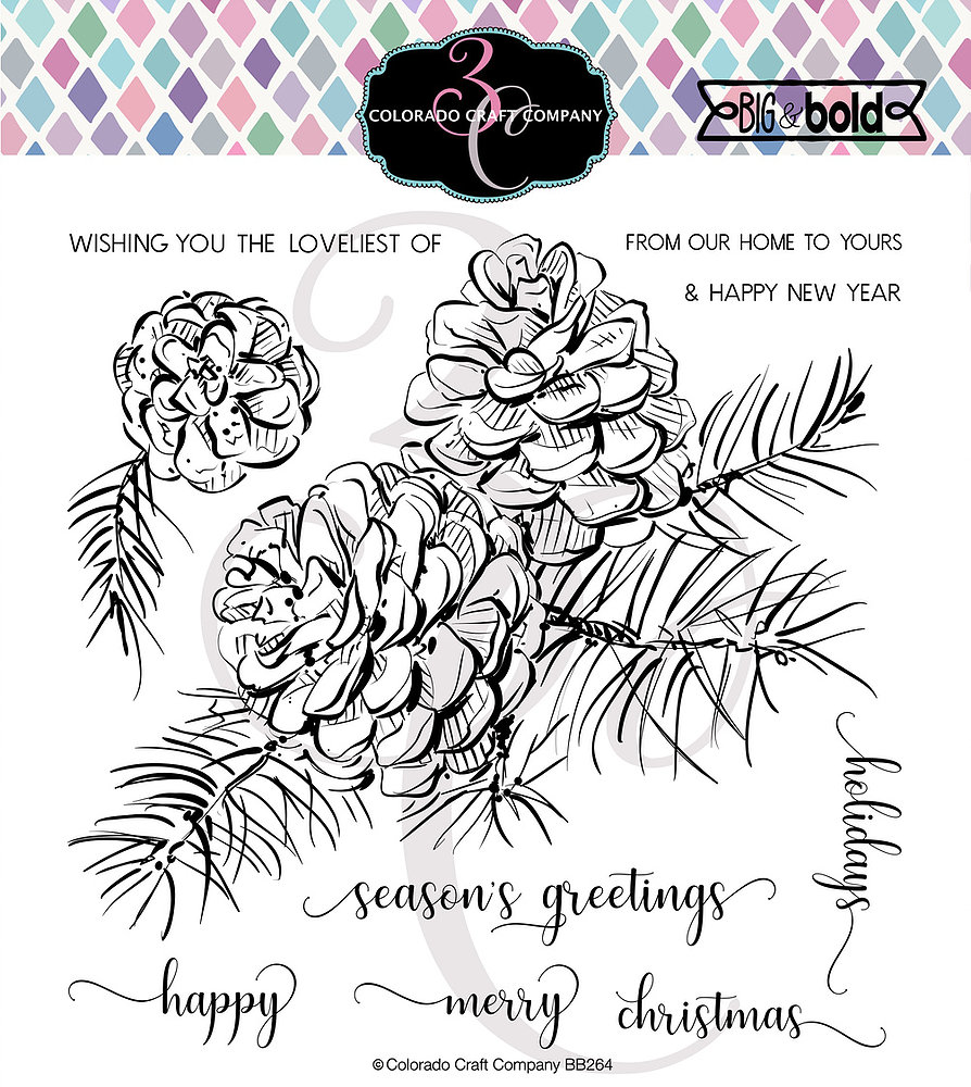 Pine Branch & Pinecone - Big & Bold