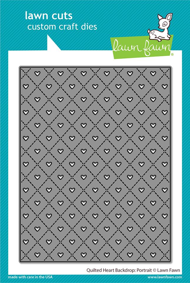 Quilted Heart Backdrop: Portrait - Lawn Cuts