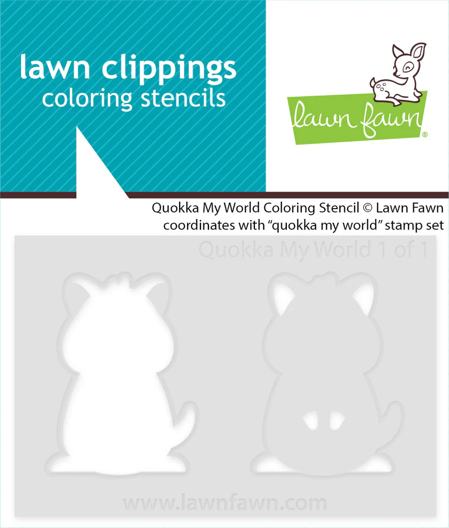 Quokka My World - Coloring Stencil Quokka My World - Coloring Stencil