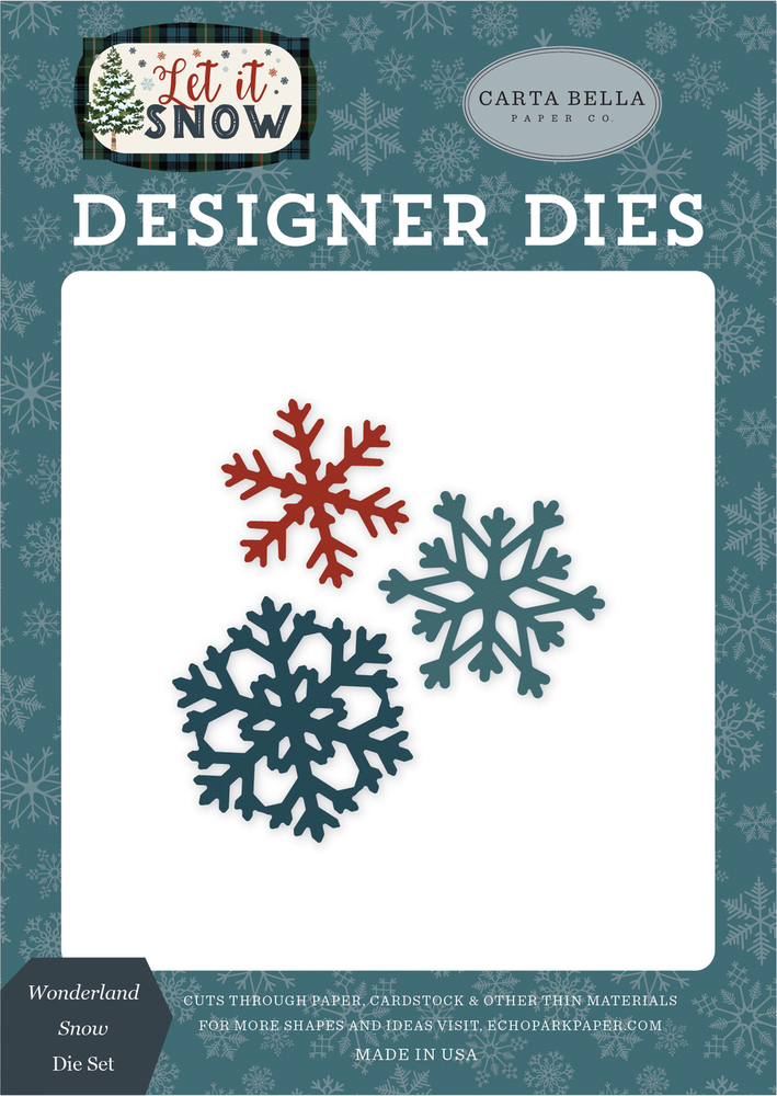 Wonderland Snow Die Set - Let it Snow - Carta Bella