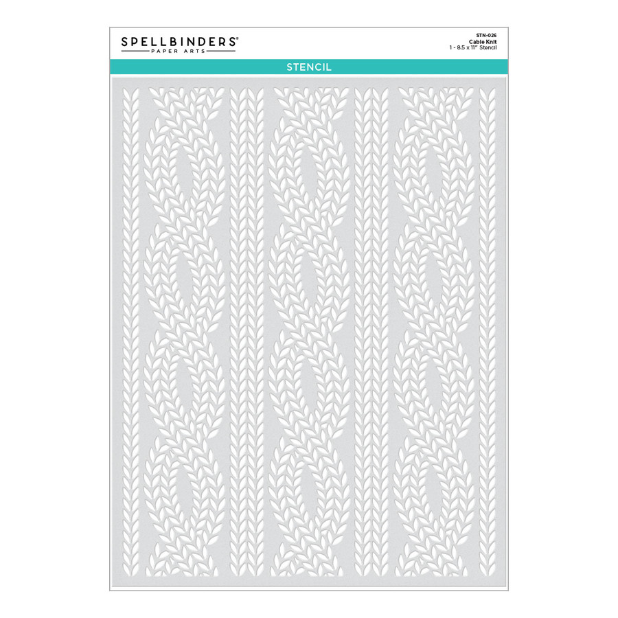 Cable Knit Stencil - Stencil