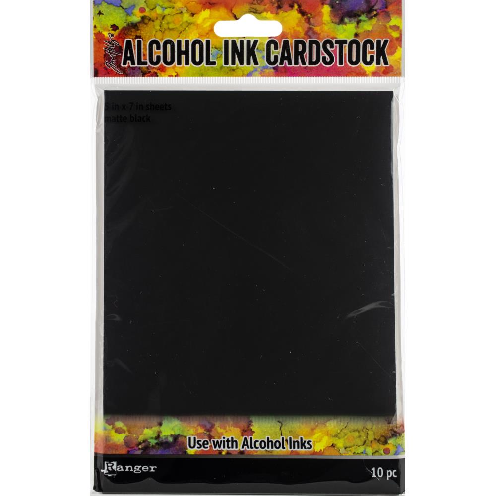 Black Matte - Alcohol Ink Cardstock - Tim Holtz Black Matte - Alcohol Ink Cardstock - Tim Holtz