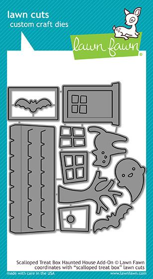 Scalloped Treat Box Haunted House Add-On- lawn cuts Scalloped Treat Box Haunted House Add-On- lawn cuts