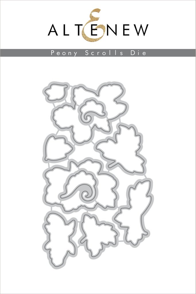 Peony Scrolls - Die Set