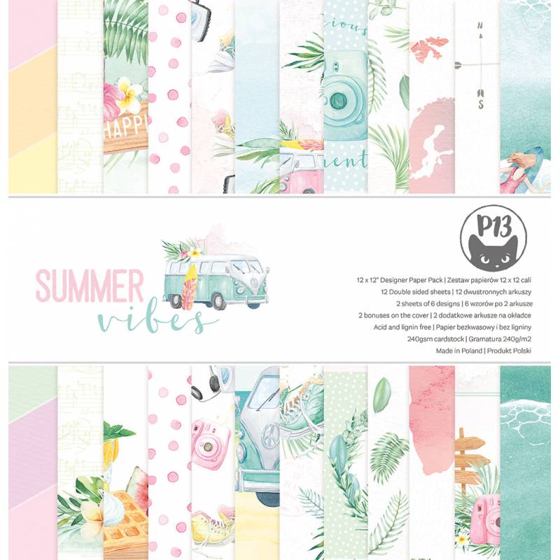Paper Pad - 12x12 Pack - Summer Vibes