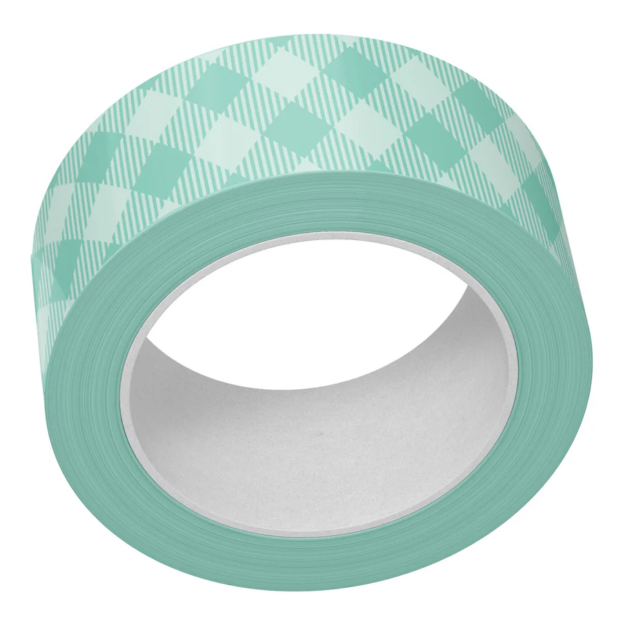 Aqua Gingham - Washi Tape 