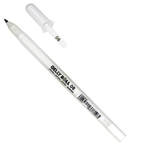 White Gel Pen - Gelly Roll - Sakura Basic
