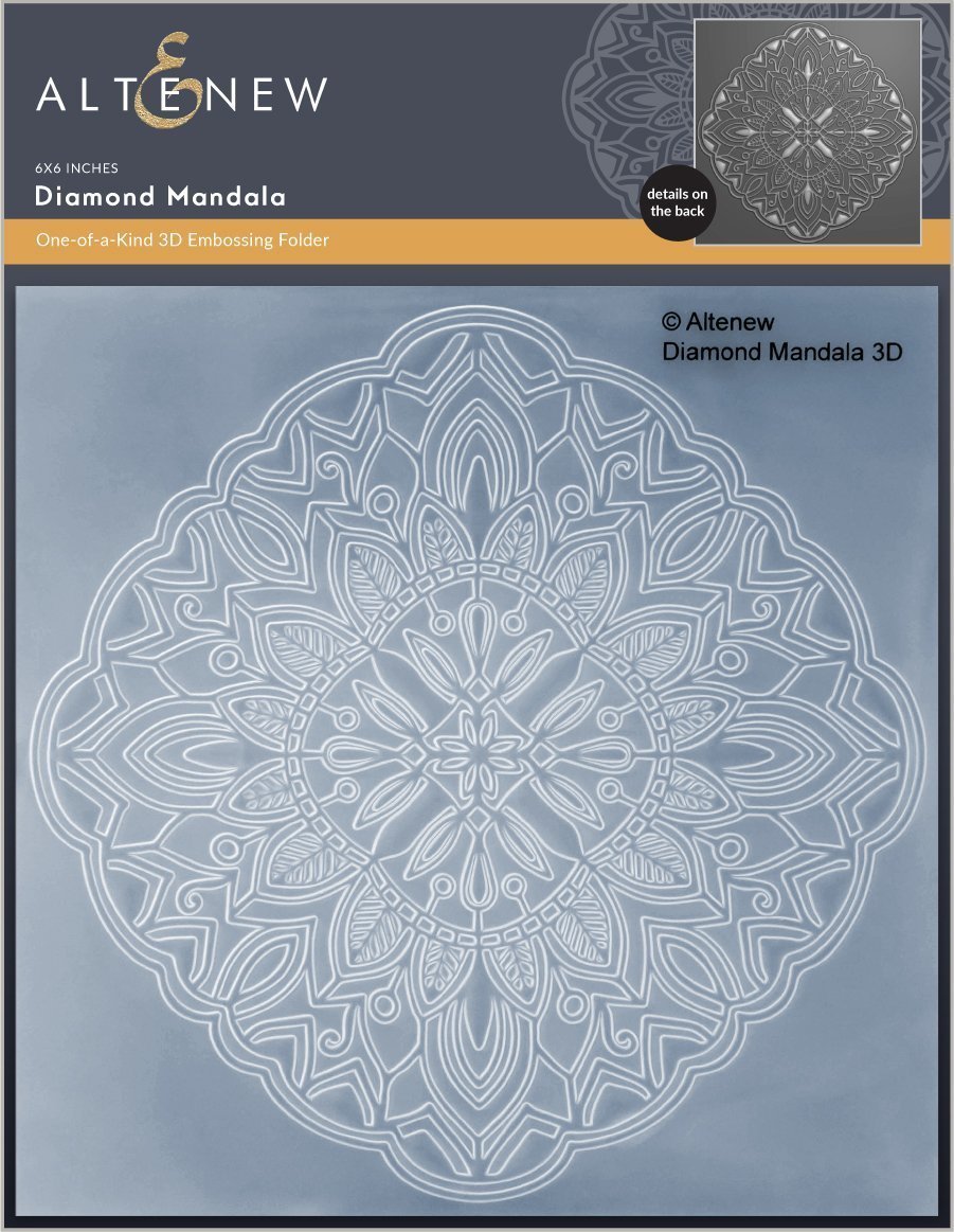 Diamond Mandala 3D - Embossing Folder