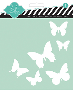 Butterfly - Stencil - 6"X6"
