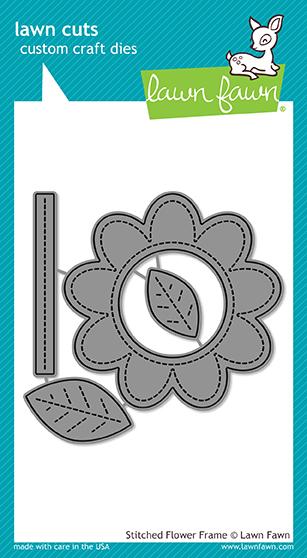 Stitched Flower Frame - lawn cuts Stitched Flower Frame - lawn cuts