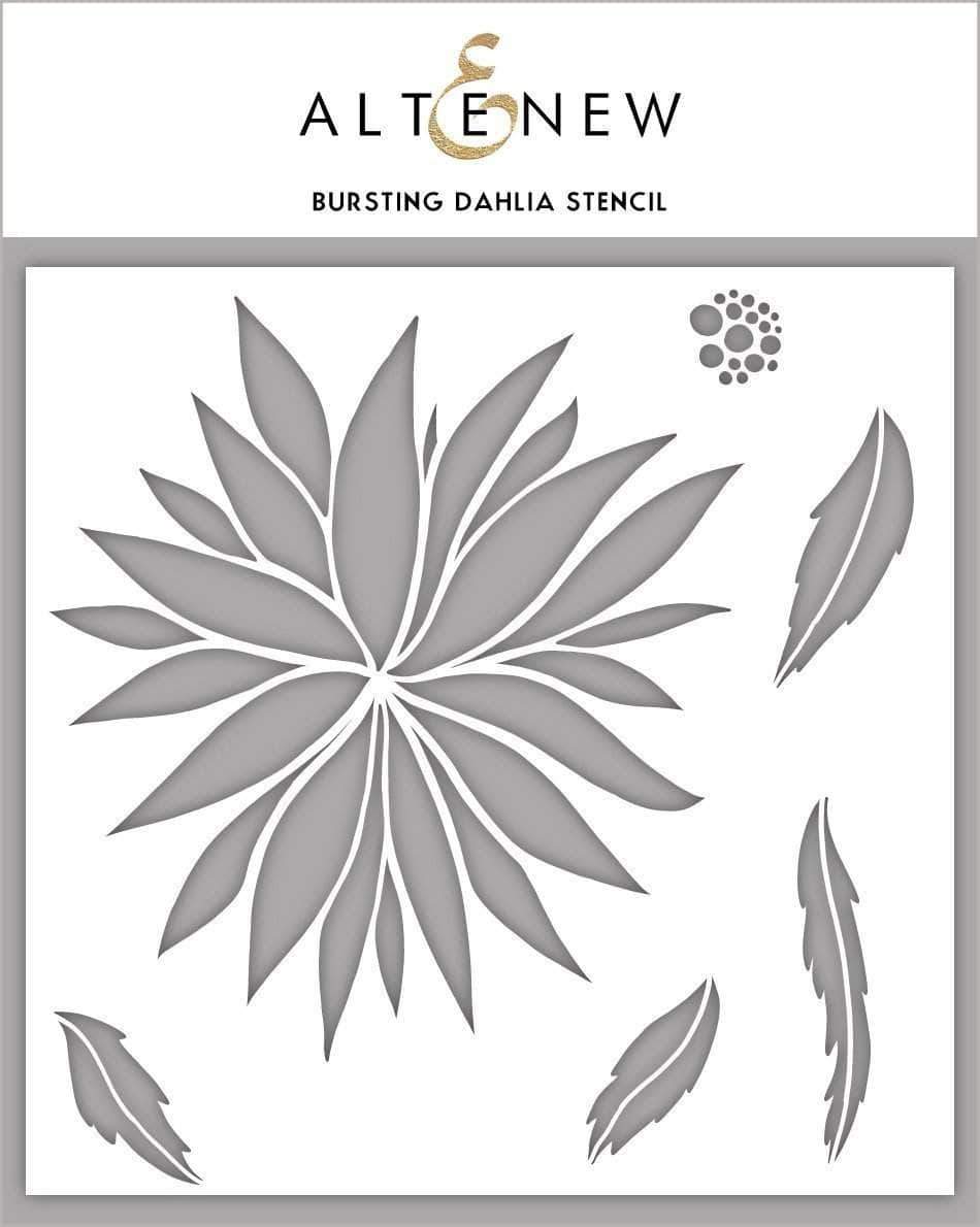 Bursting Dahlia - Stencil Bursting Dahlia - Stencil