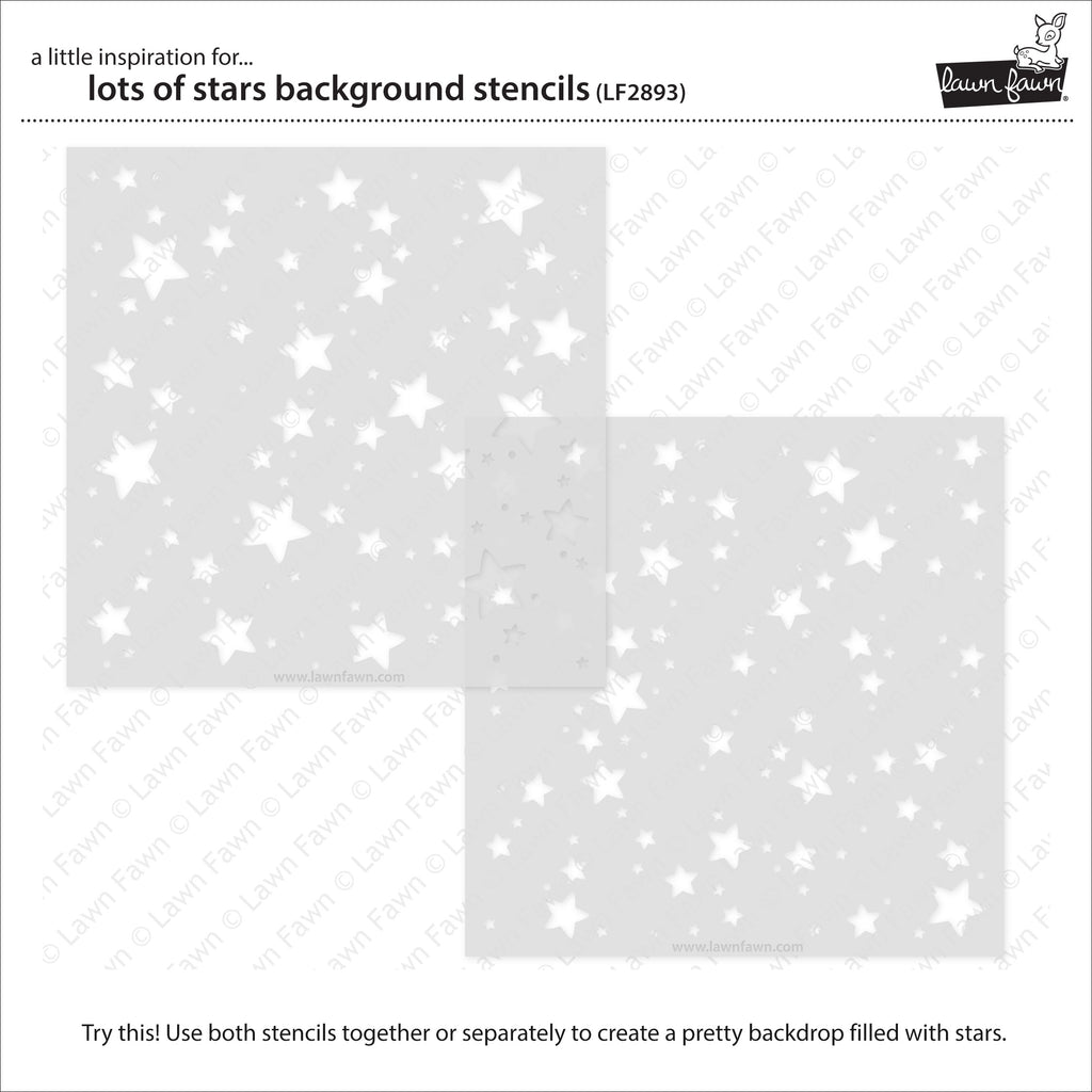 Lots of Stars - Background Stencil Lots of Stars - Background Stencil