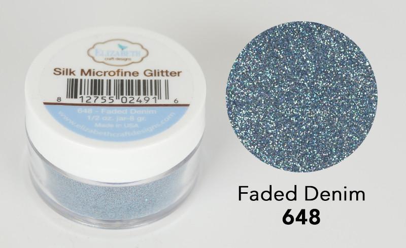 Faded Denim - Silk Microfine Glitter Faded Denim - Silk Microfine Glitter