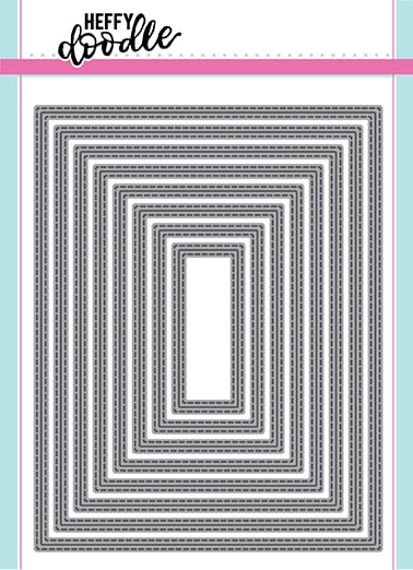 Imperial Stitched Rectangles Dies (USA size) - Heffy Cuts