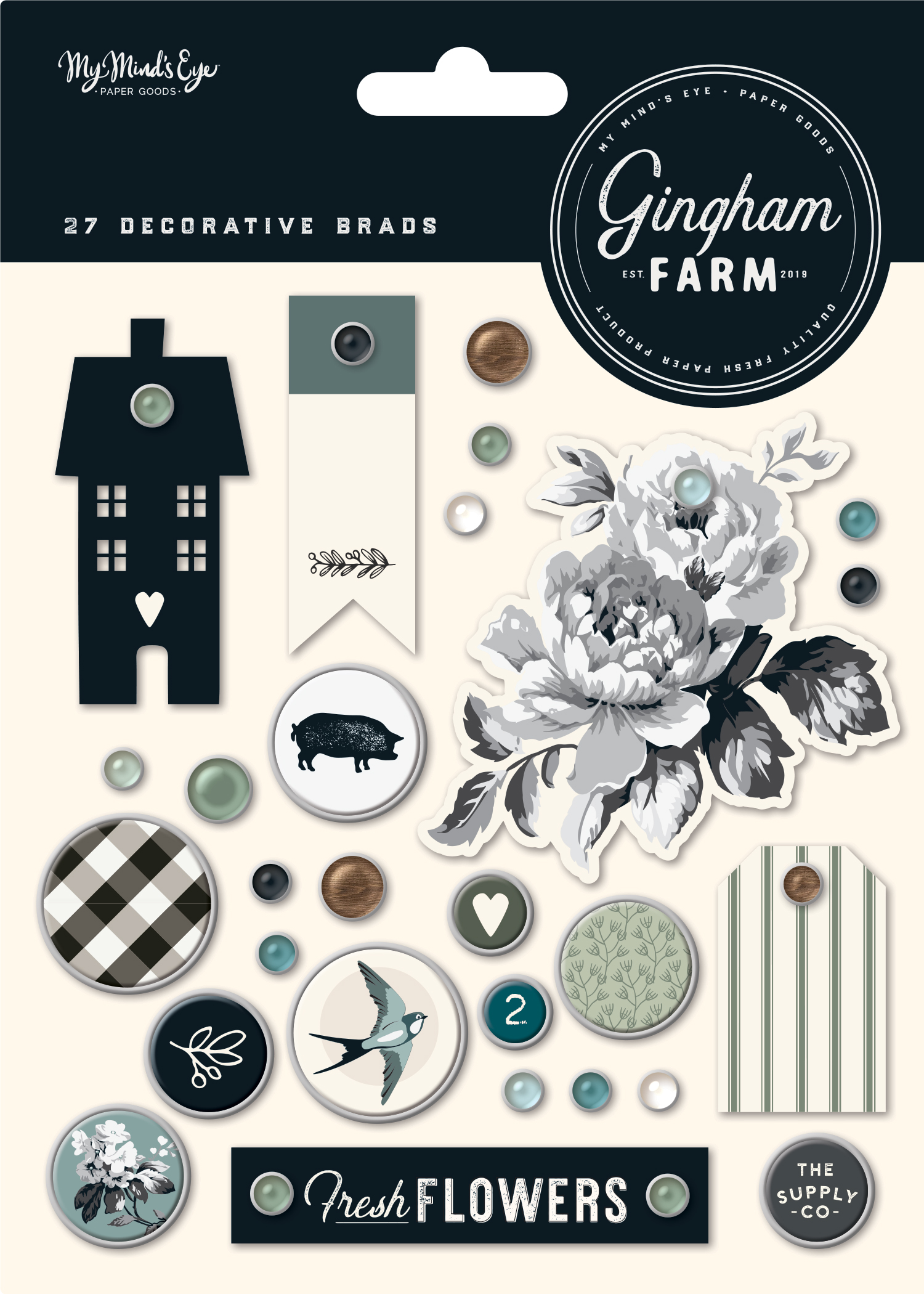 Brads - Gingham Farms Collection - My MindÂ´s Eye