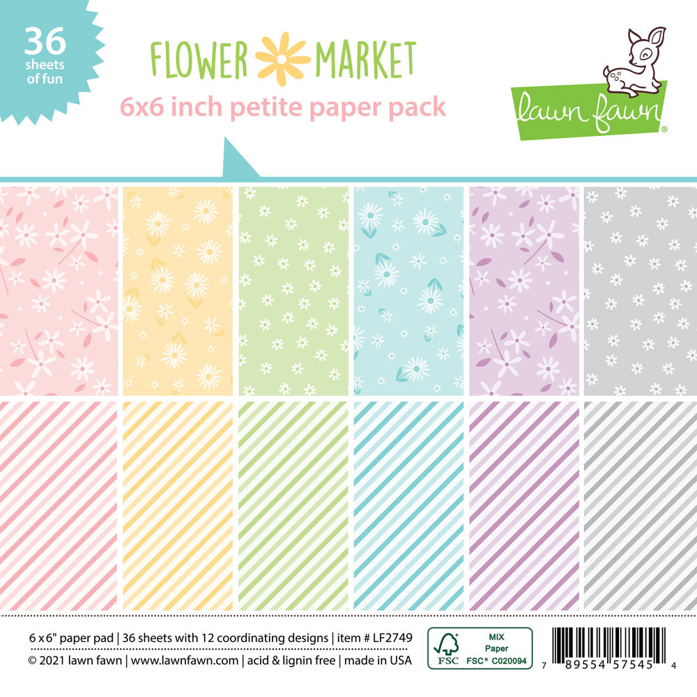 Flower Market - Petite Paper Pack - 6"x6"
