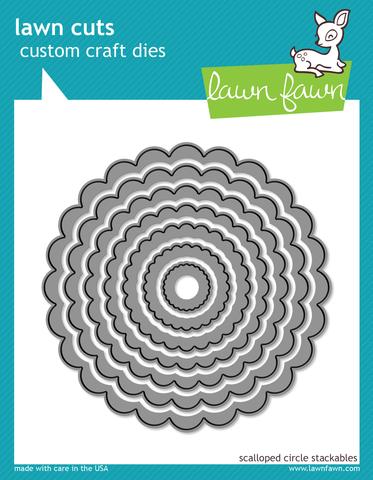 Scalloped Circle Stackables - lawn cuts