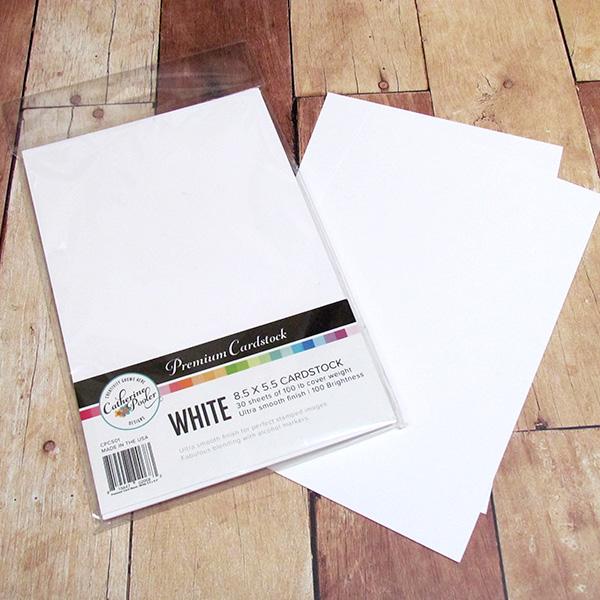 Premium White Cardstock - Notecards - 5.5" x 8.5" Premium White Cardstock - Notecards - 5.5" x 8.5"