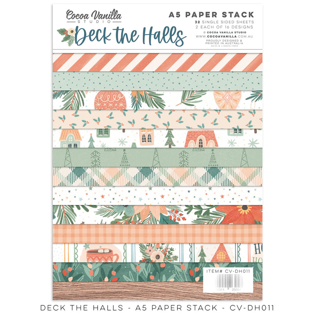 A5 - Paper STACK - Deck The Halls A5 - Paper STACK - Deck The Halls