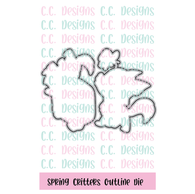 Spring Critters - Outline Metal Die